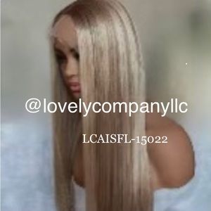 Highlight Wig Blonde  & Brown Lace Front wig